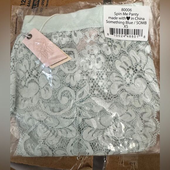 Free People HAH Spin Me Panty Light Blue - Picture 5 of 5